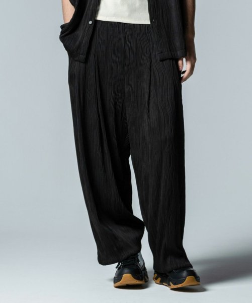 glamb [グラム] Willow Crepe Pants＜ウィロークレープパンツ＞ GB0224/P16 24SUMMER BLACK