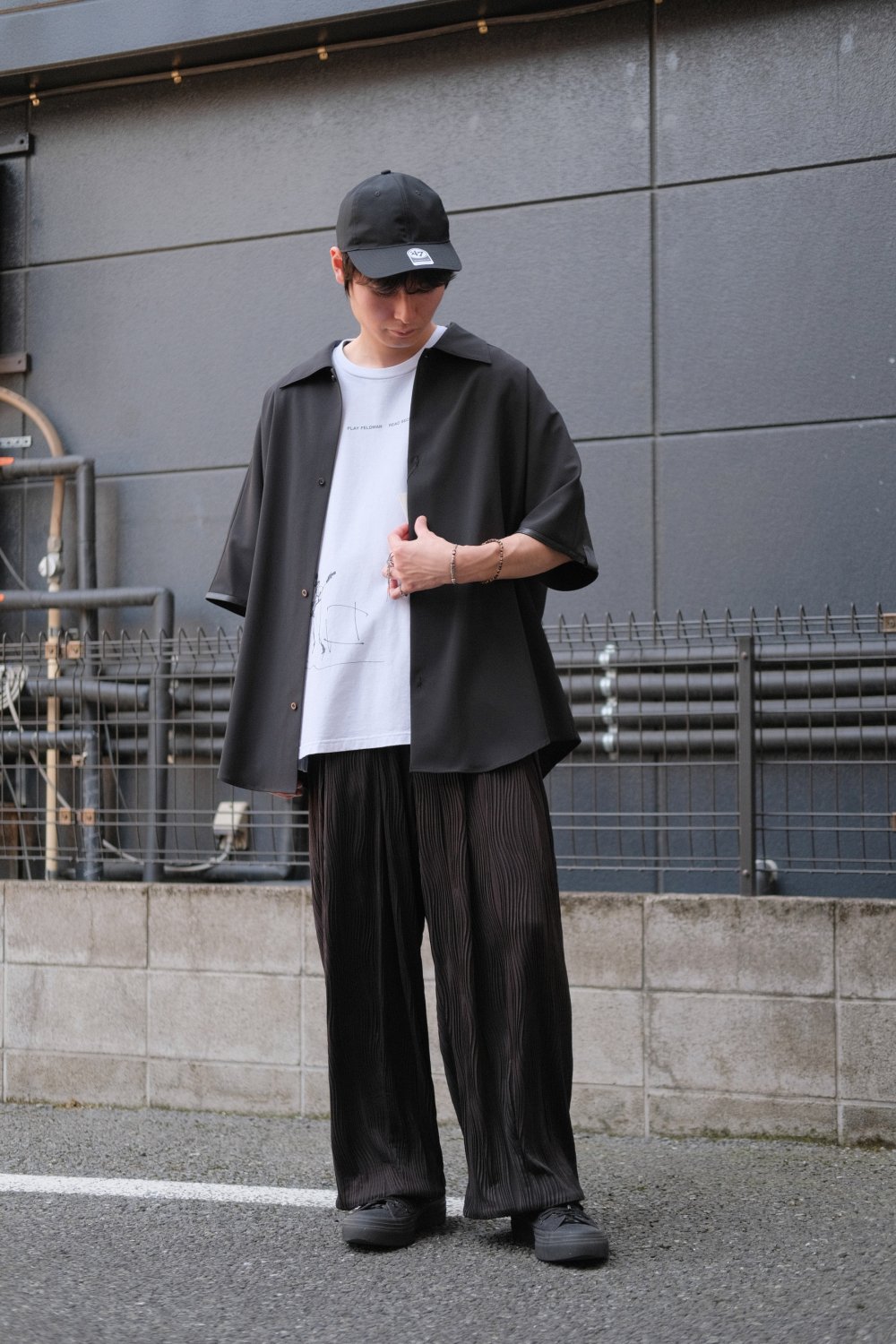 glamb [グラム] Willow Crepe Pants＜ウィロークレープパンツ＞ GB0224/P16 24SUMMER BLACK