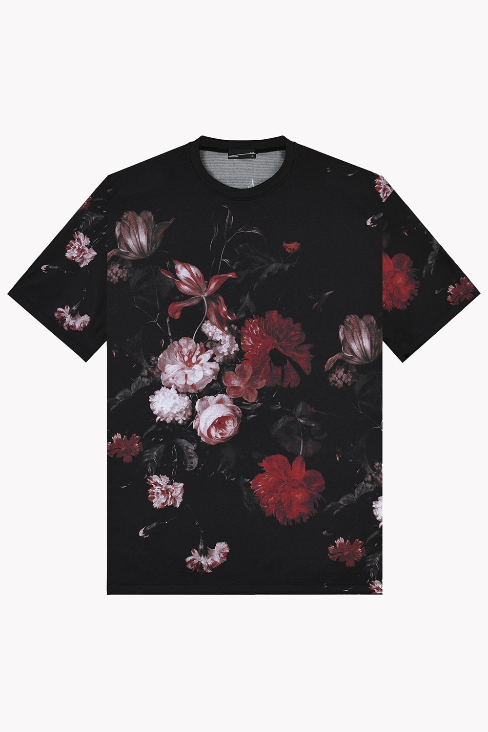 LAD MUSICIAN [ラッドミュージシャン] OIL PAINTING FLOWER BIG T-SHIRT＜オイルペインティングフラワービッグ Tシャツ＞ 2324-710 24SUMMER RED