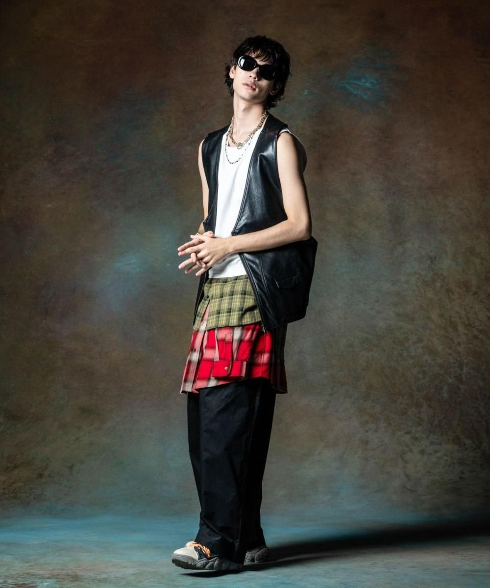 glamb [グラム] Grunge Layered Tank Top＜グランジレイヤード