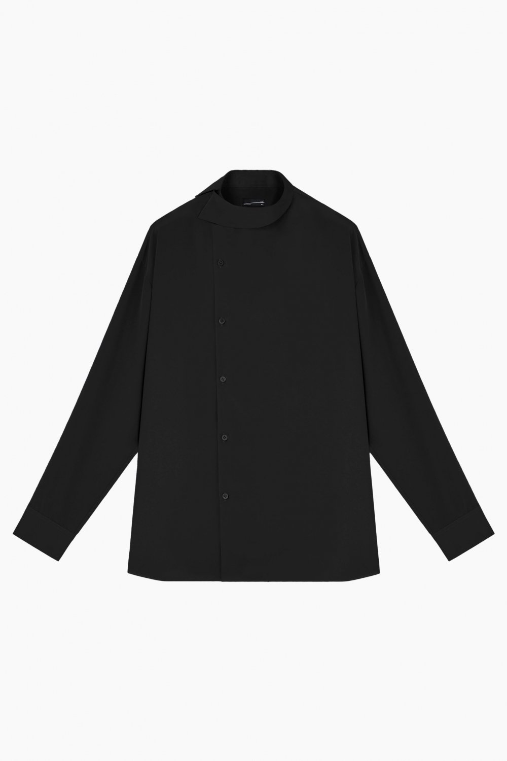 LAD MUSICIAN [ラッドミュージシャン] 2WAY DECHINE DIAGONAL BIG SHIRT＜デシンダイアゴナルビッグシャツ＞  2224-107 2024AW/秋冬 BLACK