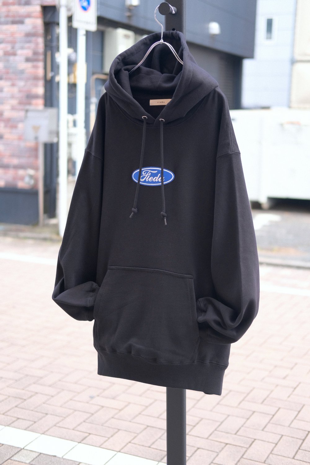 JieDa [ジエダ] CAR FONT HOODIE＜カーフォントスウェットパーカー＞ Jie-24W-CT12 2024AW BLACK