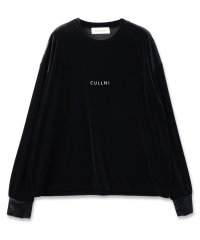 <img class='new_mark_img1' src='https://img.shop-pro.jp/img/new/icons2.gif' style='border:none;display:inline;margin:0px;padding:0px;width:auto;' />CULLNI [] Logo Embroidery Stretch Velour Pulloverɽȥå٥ץ륪С 24-AW-032 2024AW BLACK