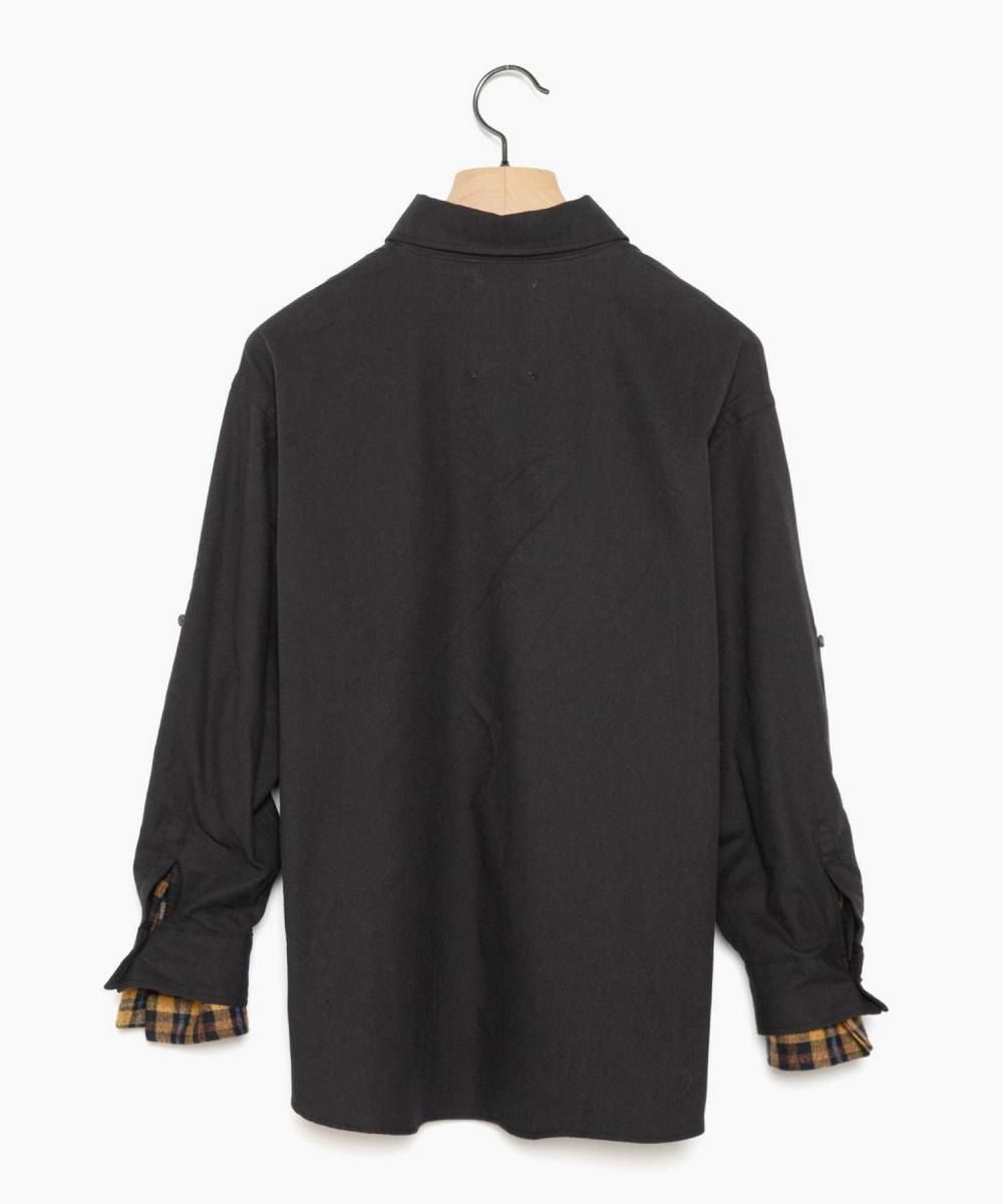 【STOF(ストフ)】Layer Sleeve Shirt シャツ STOF [ストフ] Layer Sleeve Shirt＜レイヤードスリーブシャツ