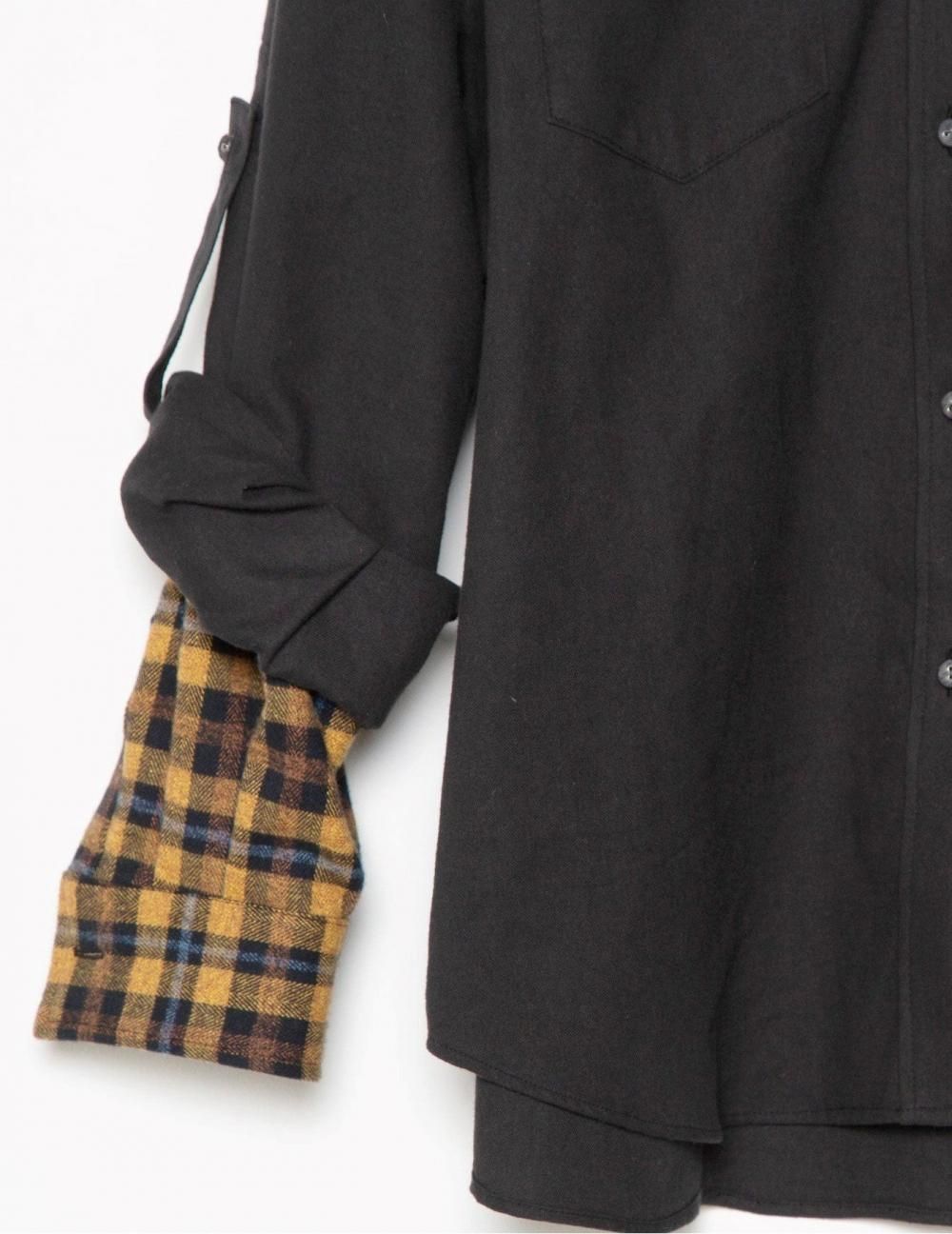 STOF [ストフ] Layer Sleeve Shirt＜レイヤードスリーブシャツ