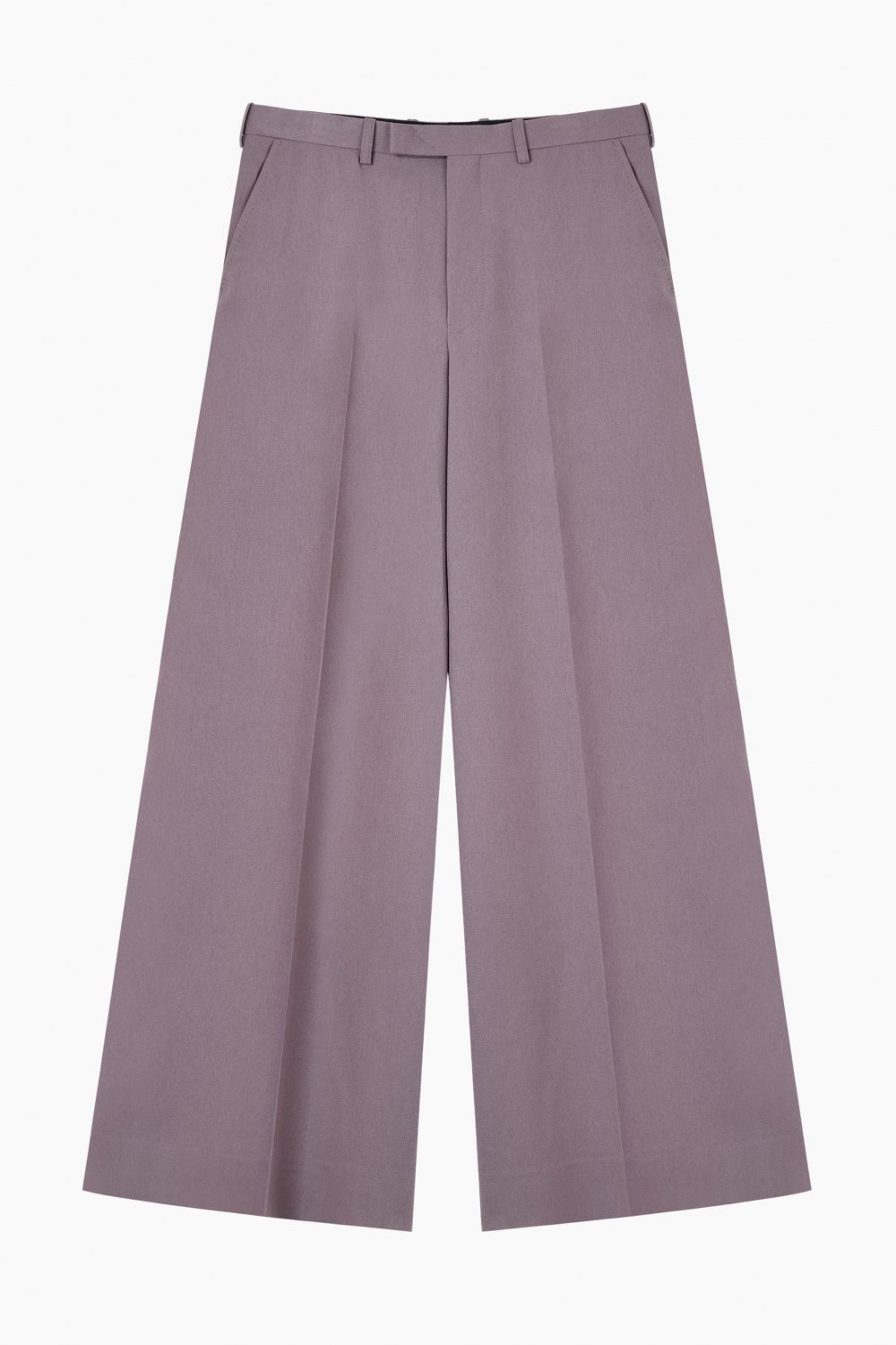 LAD MUSICIAN [ラッドミュージシャン] WIDE FLARE SLACKS＜ワイドフレアスラックスパンツ＞ 2224-576  2024AW/秋冬 PINK GRAY