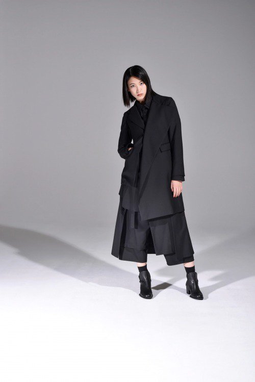 Ground Y [グラウンドワイ] GABARDINE ASYMMETRIC JACKET＜ギャバジンアシンメトリージャケット＞  GO-J01-100 2024AW BLACK