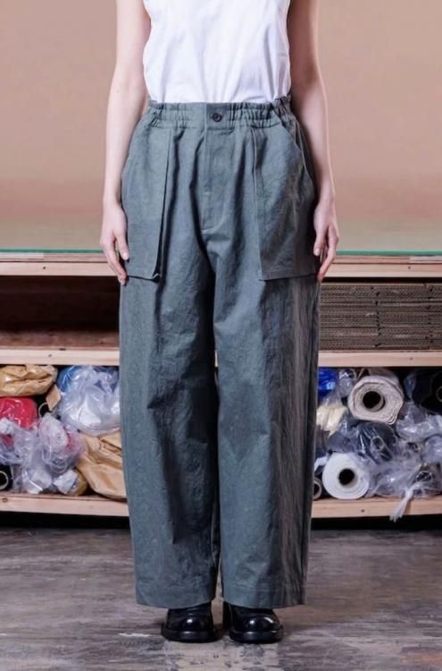 VOAAOV [ヴォアーブ] SUN DRYING LIGHT HAND TWIL WIDE TAPERED