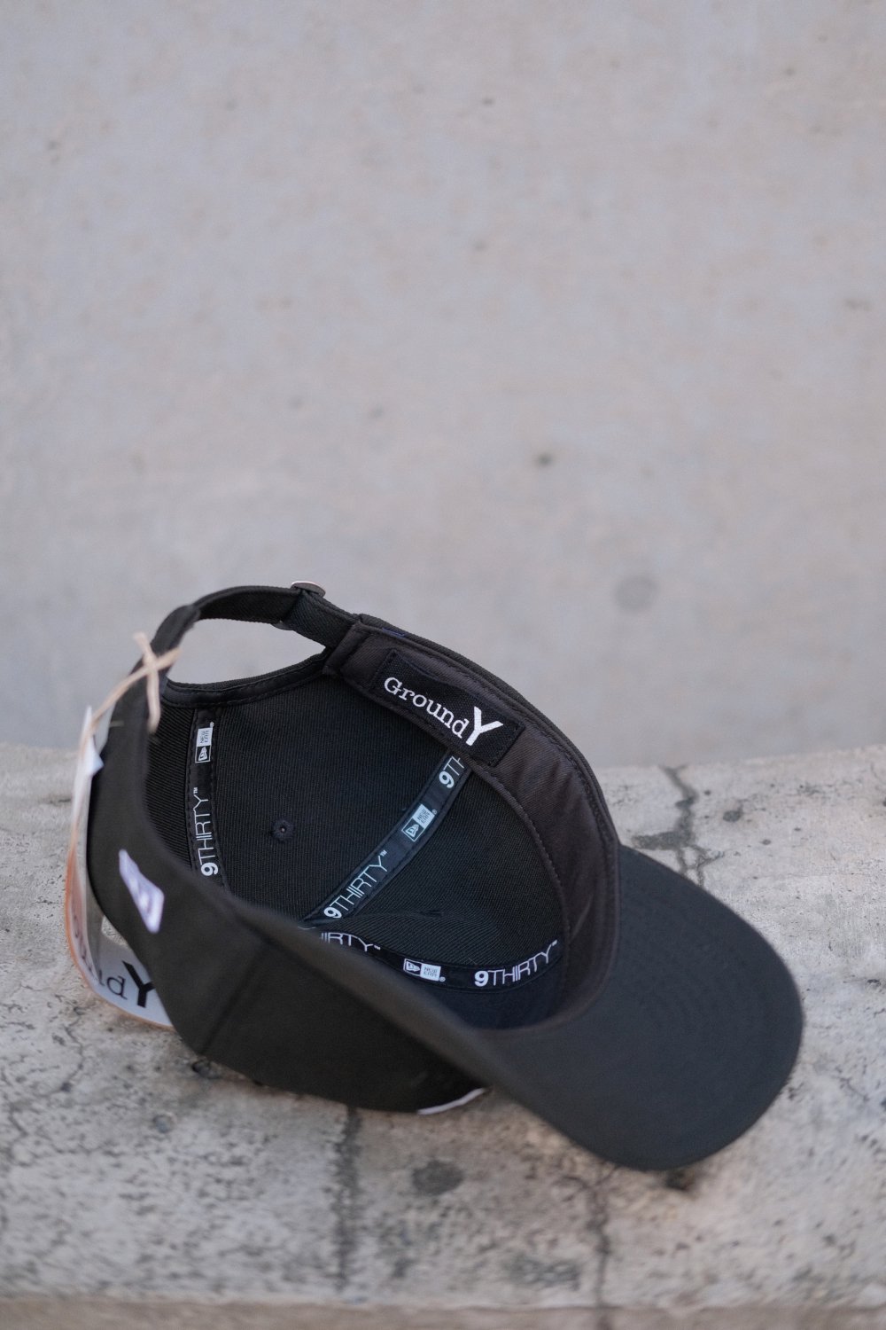 Ground Y × NEWERA [グラウンドワイ×ニューエラ] 9THIRTY GY LOGO CAP＜Yロゴキャップ＞ GO-H50-050  2024AW BLACK