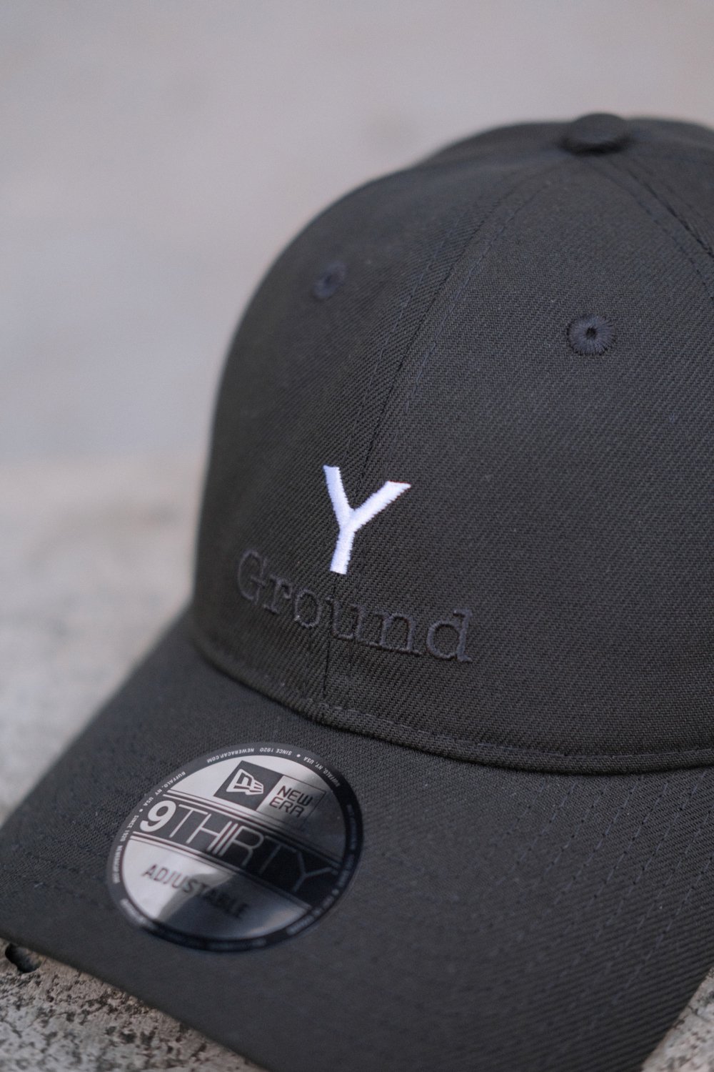 Ground Y × NEWERA [グラウンドワイ×ニューエラ] 9THIRTY GY LOGO CAP＜Yロゴキャップ＞ GO-H50-050  2024AW BLACK