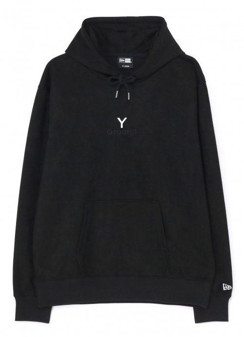 Ground Y × NEWERA [グラウンドワイ×ニューエラ] SUEDE HOODIE GY LOGO PARKA＜スウェードYロゴパーカー＞  GO-T90-951 2024AW BLACK