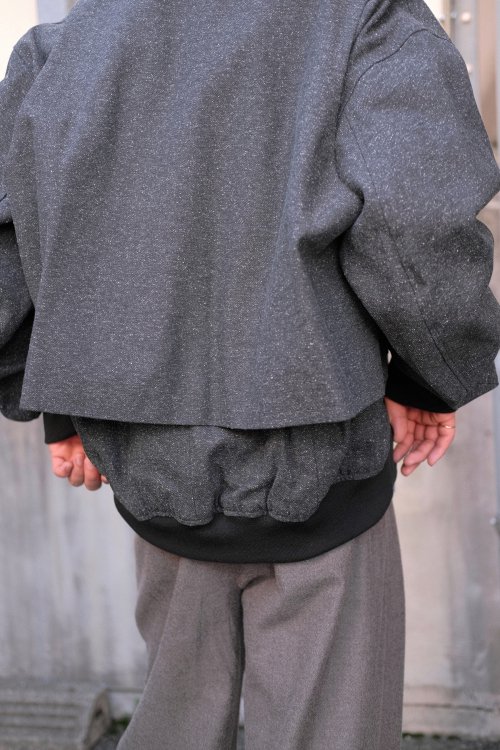 VOAAOV [ヴォアーブ] MA-1 Layered Blouson＜レイヤードブルゾン＞ VOBZ-M61 2024AW/秋冬 BLACK