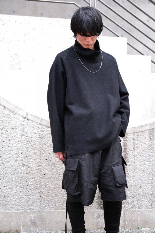 VOAAOV [ヴォアーブ] WOOL NYLON HI-NECK KNIT＜ウールナイロンハイネックニット＞ VOWRH 2024AW  2色展開(GRAY/BLACK)