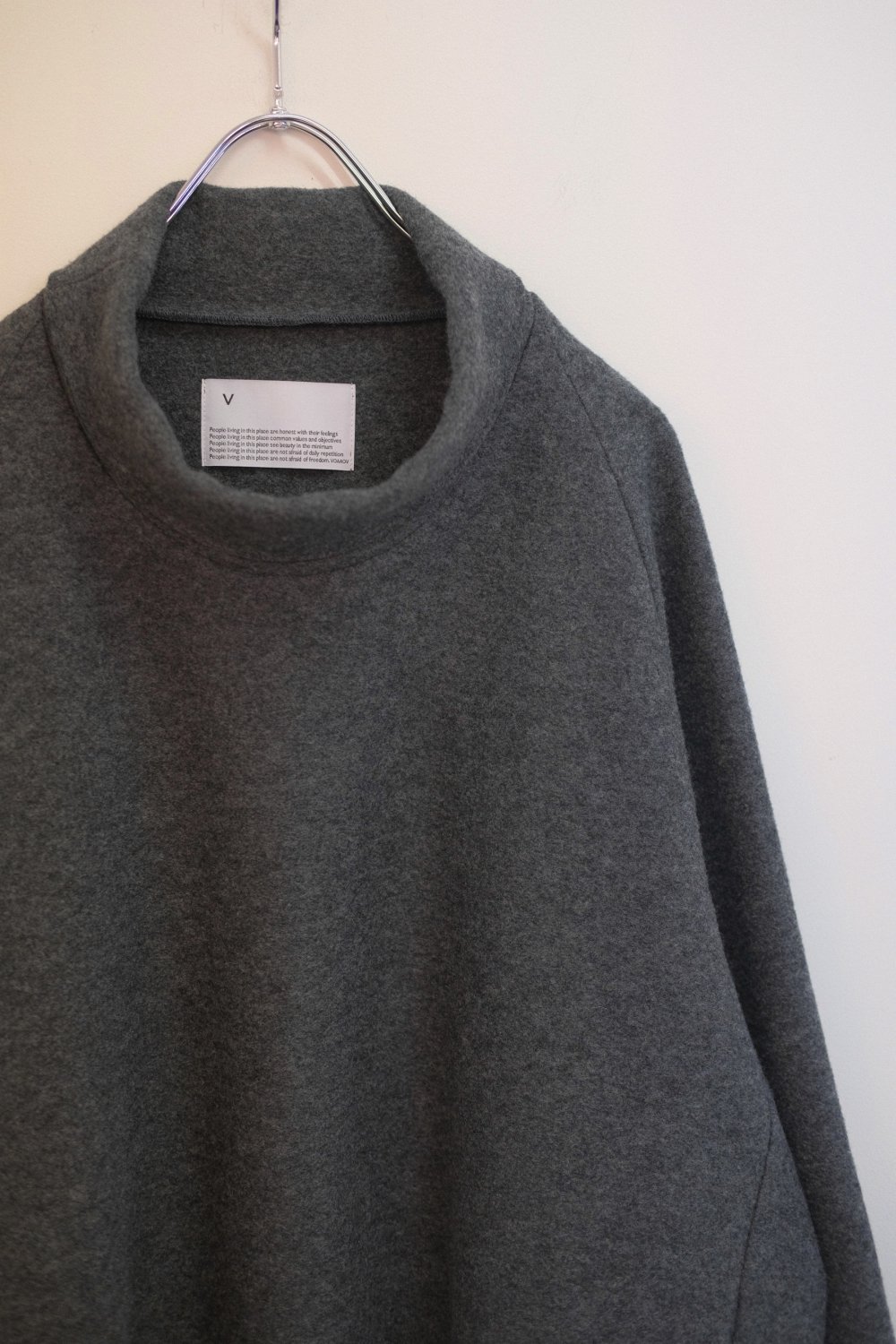 VOAAOV [ヴォアーブ] WOOL NYLON HI-NECK KNIT＜ウールナイロンハイネックニット＞ VOWRH 2024AW  2色展開(GRAY/BLACK)