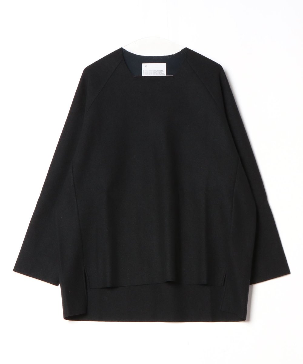 VOAAOV [ヴォアーブ] WOOL NYLON CREW-NECK KNIT＜ウールナイロンクルーネックニット＞ VOWRC 2024AW  2色展開(GRAY/BLACK)