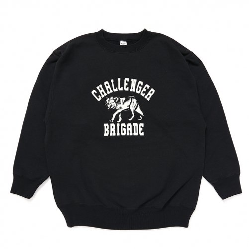 CHALLENGER [チャレンジャー] WOLF COLLEGE C/N SWEAT＜ウルフカレッジクルーネックスウェット＞ CLG-SW  024-006 2024AW/秋冬 2色展開