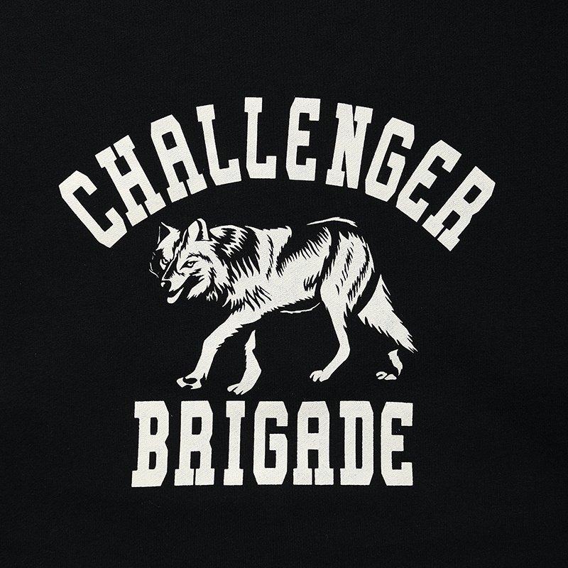 CHALLENGER [チャレンジャー] WOLF COLLEGE C/N SWEAT＜ウルフカレッジクルーネックスウェット＞ CLG-SW  024-006 2024AW/秋冬 2色展開