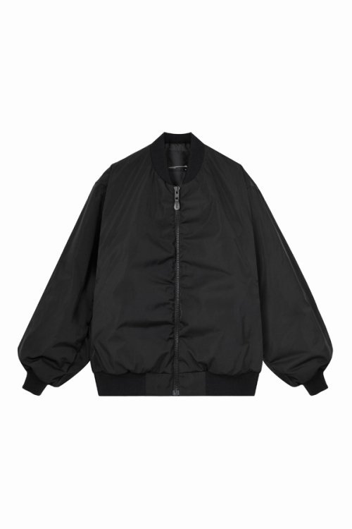 LAD MUSICIAN [ラッドミュージシャン] SOLOTEX TWILL MA-1 BLOUSON＜ソロテックスツイルミリタリージャケット＞  2224-353 24AW/24秋冬 BLACK