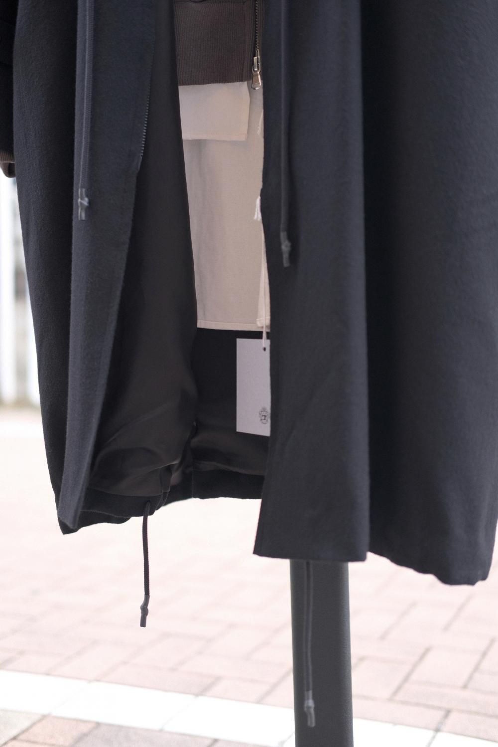 Dulcamara ドゥルカマラ よそいきオーバーフラップロングコート 2色展開