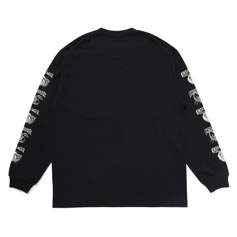 CHALLENGER [チャレンジャー] L/S SCORPION TEE＜スコーピオンロングスリーブTシャツ＞ CLG-TS 024-025  24AW/24秋冬 BLACK