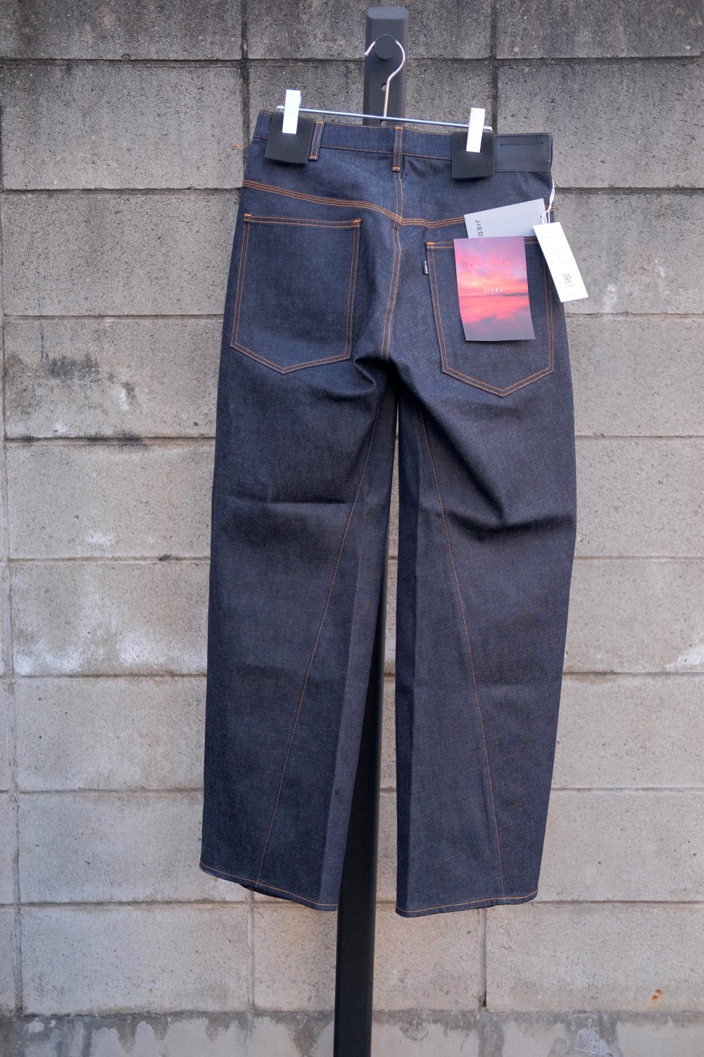 JieDa [ジエダ] 3D WORK DENIM PANTS＜リジッドデニムワイドパンツ＞ Jie-STD-PT26 25SS/25春夏  2色展開(INDIGO/BLACK)