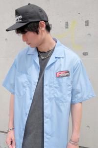 <img class='new_mark_img1' src='https://img.shop-pro.jp/img/new/icons2.gif' style='border:none;display:inline;margin:0px;padding:0px;width:auto;' />CHALLENGER/󥸥㡼 S/S PATCHED WORK SHIRT/Ⱦµ CLG-SH 025-003 2025SS 4Ÿ