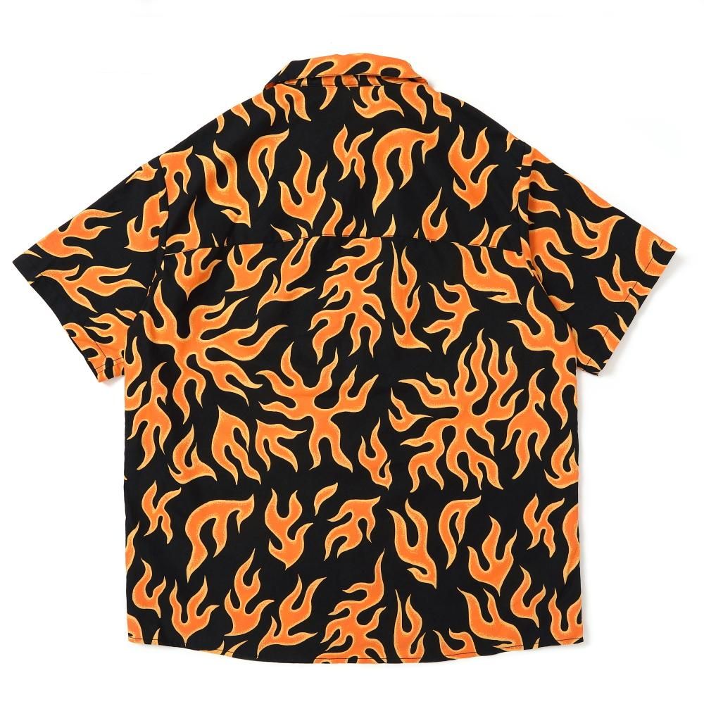 M【CHALLENGER】S/S FIRE SHIRT／新品タグ付／送料込 CHALLENGER S/S FIRE SHIRT CLG-SH 025-004 公式通販