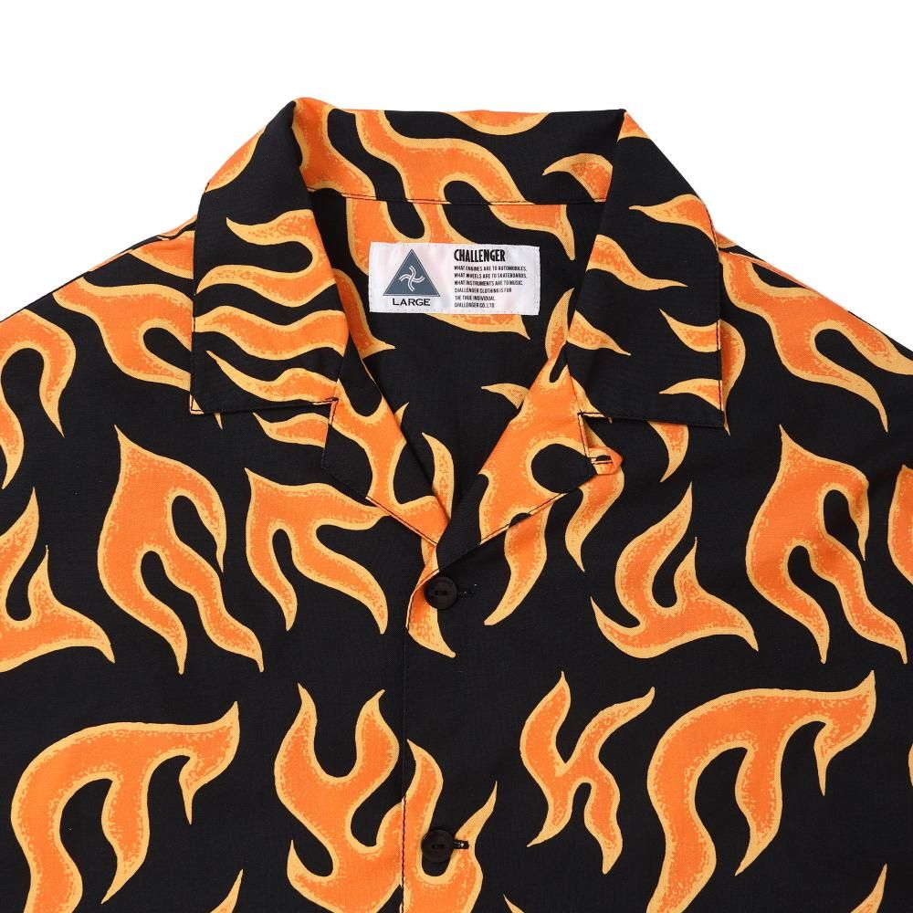challenger s/s fire shirt 25ss チャレンジャー CHALLENGER/チャレンジャー S/S FIRE SHIRT/ファイヤーシャツ