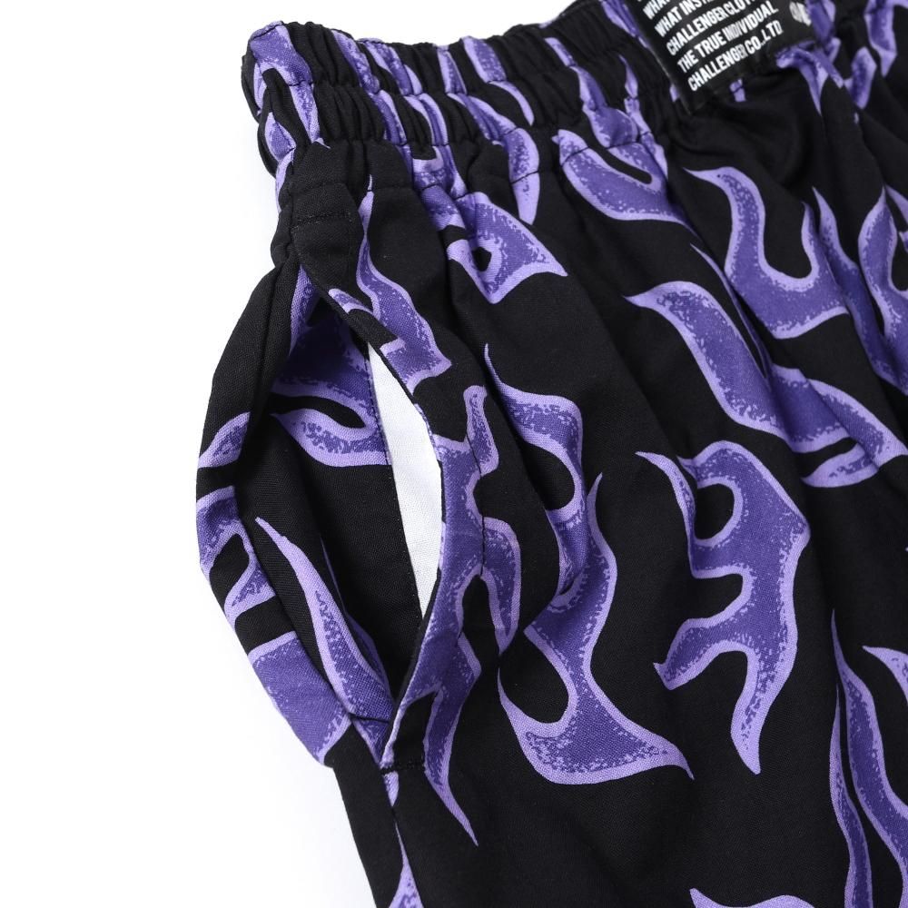パンツ Challenger FIRE PANTS CHALLENGER / FIRE LEAF PANTS -Black-