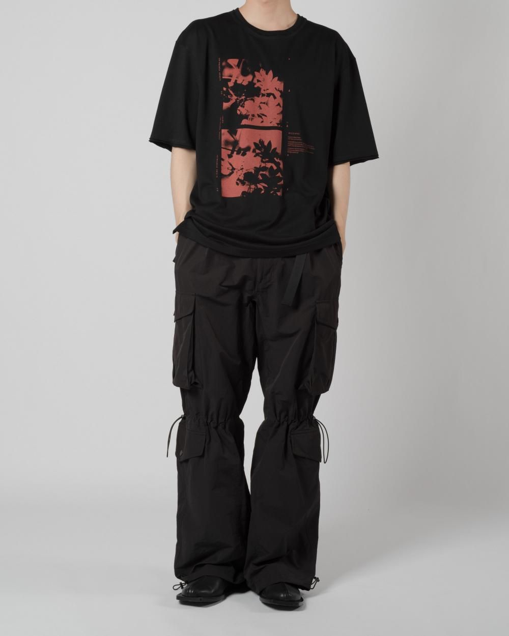 WIZZARD ウィザード/極美品 21AW 総柄スリットシャツ ブラック 2 ELLEGARDEN / the HIATUS 細美武士氏着用 ] Wizzard ウィザード