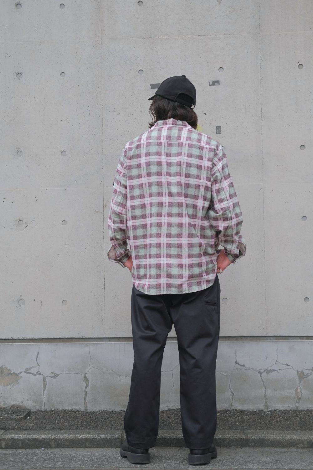 N.Hollywood Dickies コラボ ワイドパンツ チャコール ① N.HOOLYWOOD × DICKIES/エヌハリウッド×ディッキーズ WIDE