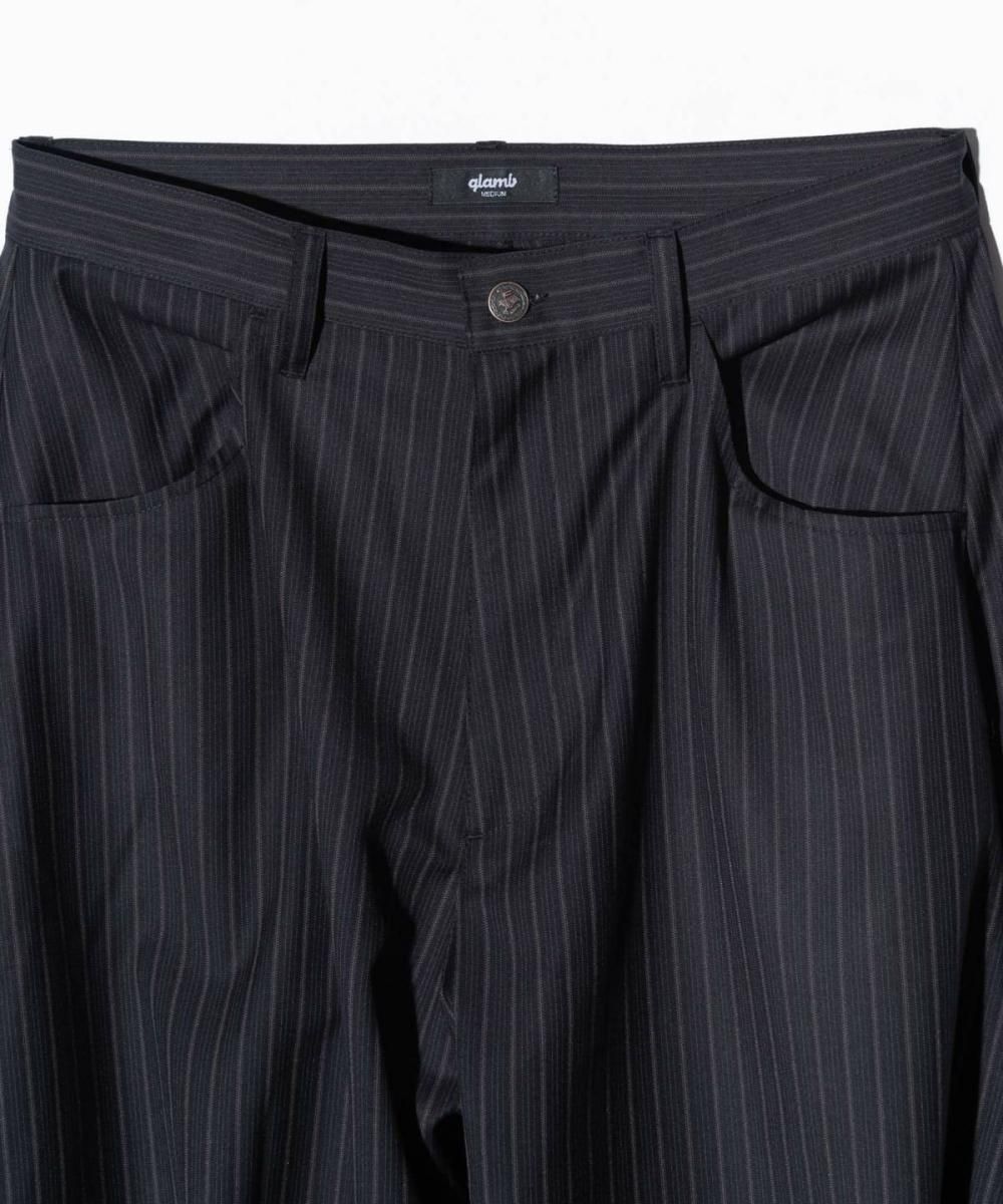 日本製 glamb グラム 2 裾リブ アップランドスラックス glamb/グラム Irregular Tuck Wide Slacks Pants/イレギュラー