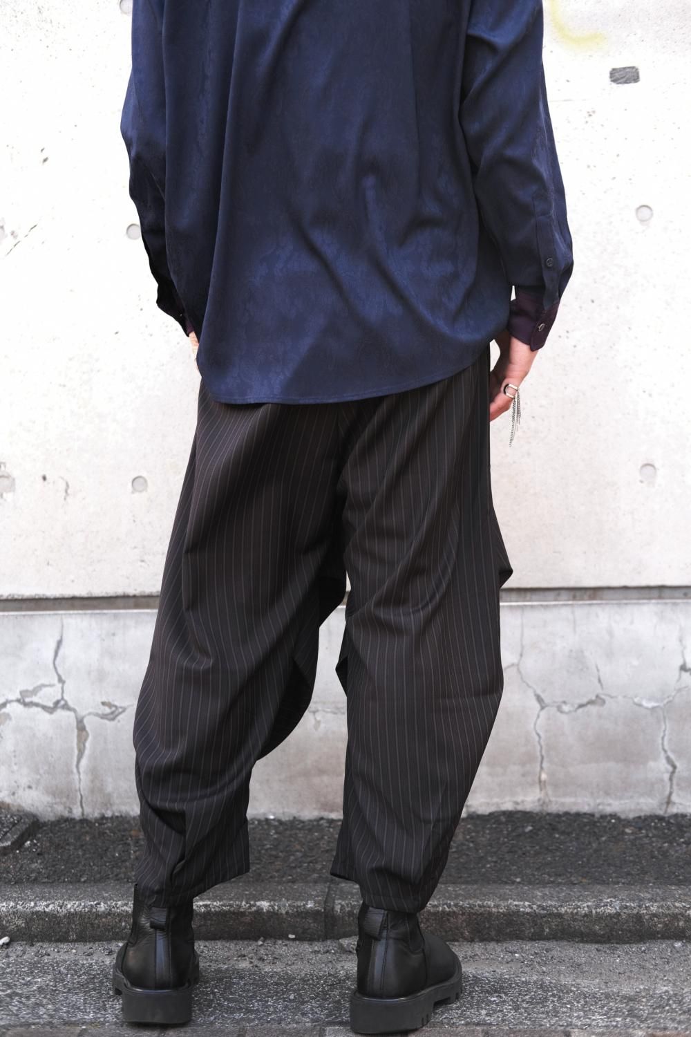 glamb/グラム Irregular Tuck Wide Slacks Pants/イレギュラー