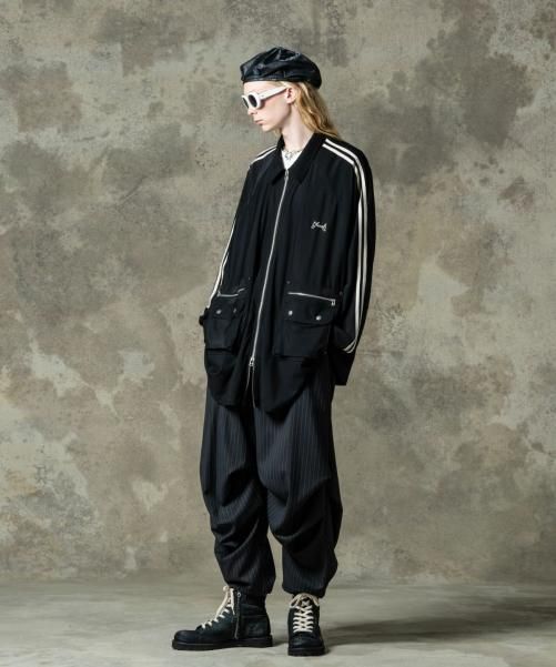 glamb/グラム Irregular Tuck Wide Slacks Pants/イレギュラー
