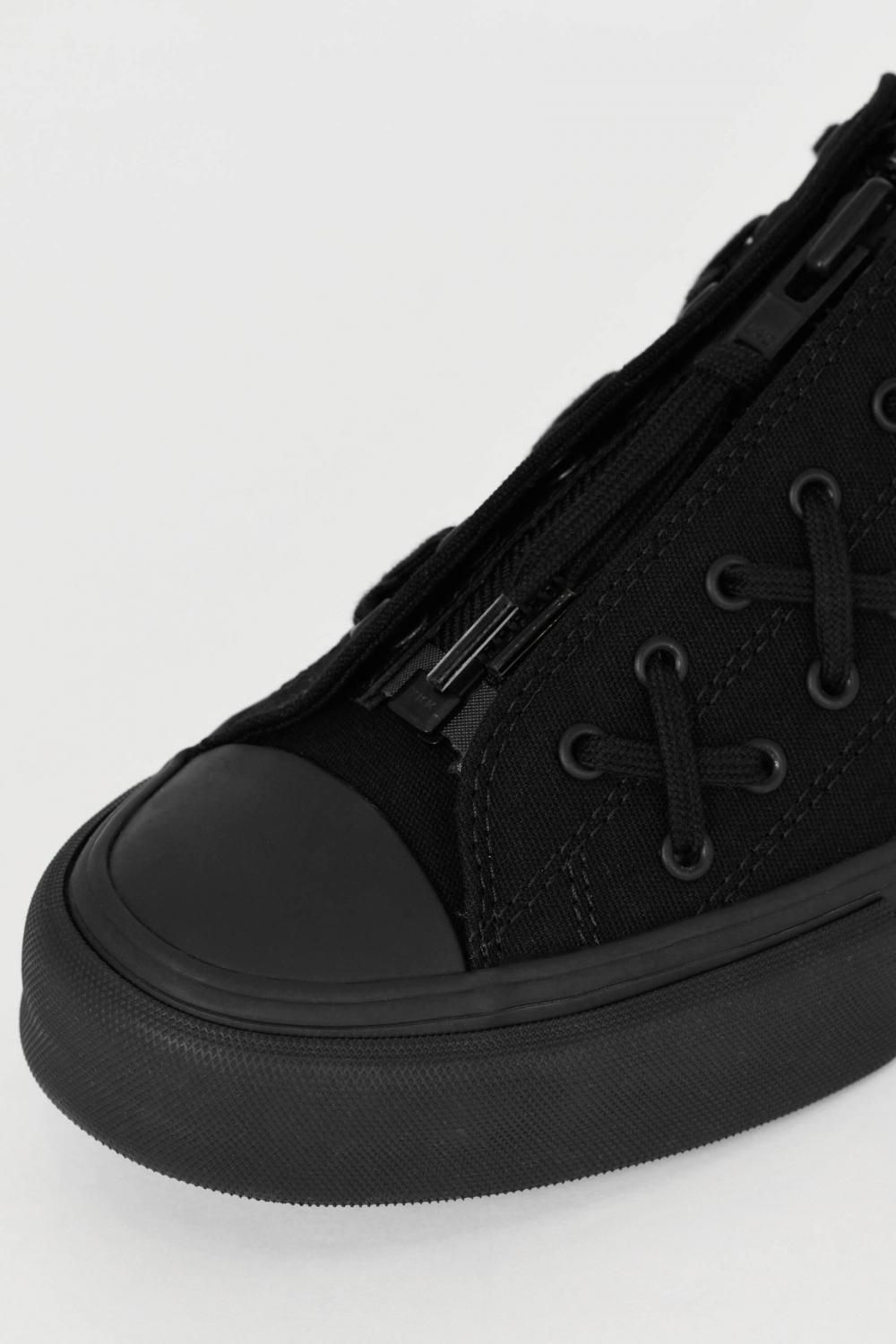 LAD MUSICIAN/ラッドミュージシャン FRONT ZIP CANVAS SNEAKER