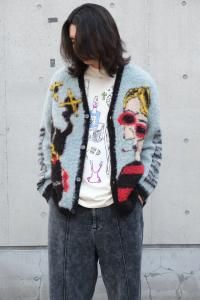 <img class='new_mark_img1' src='https://img.shop-pro.jp/img/new/icons2.gif' style='border:none;display:inline;margin:0px;padding:0px;width:auto;' />ڥ饹1glamb  Weeping Man Cardigan/ԥ󥰥ޥ󥫡ǥ GB0125/KNT02 2025SS BLUE