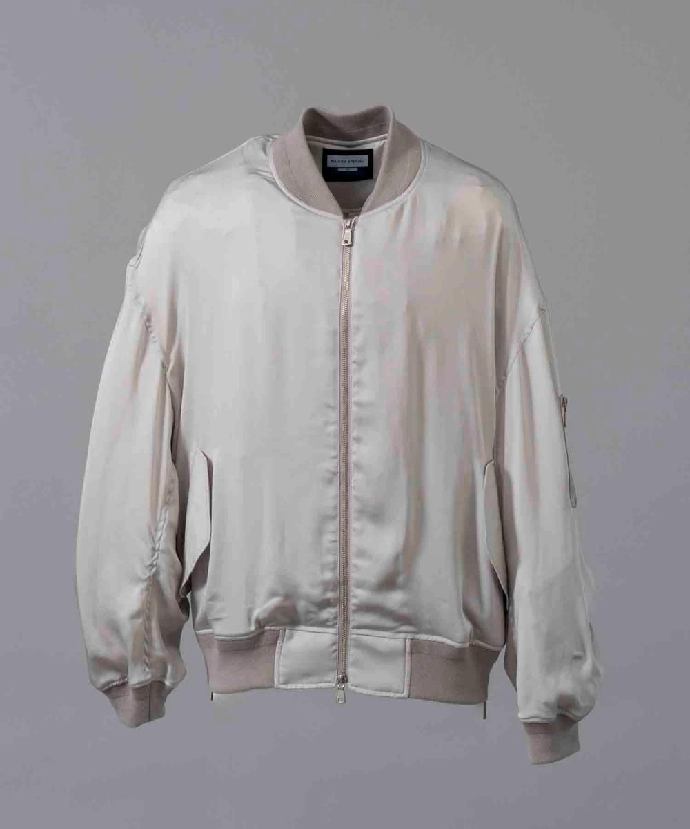 MAISON SPECIAL メゾンスペシャル Stretch Satin Prime-Over MA