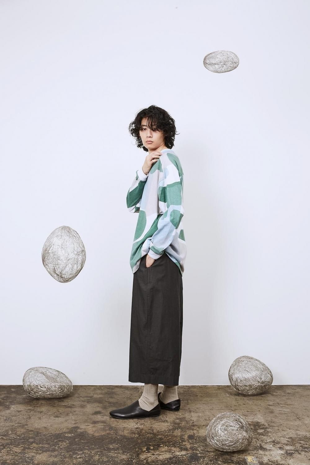 Dulcamara ドゥルカマラ ワイドイージーアンクルシャツPT D125-P652