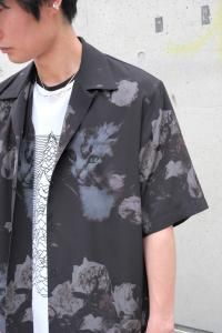 <img class='new_mark_img1' src='https://img.shop-pro.jp/img/new/icons2.gif' style='border:none;display:inline;margin:0px;padding:0px;width:auto;' />LAD MUSICIAN åɥߥ塼 PAINT ROSE CAT OPEN COLLAR SHIRT ڥȥåȥץ󥫥顼 2125-116 2025SS 3Ÿ