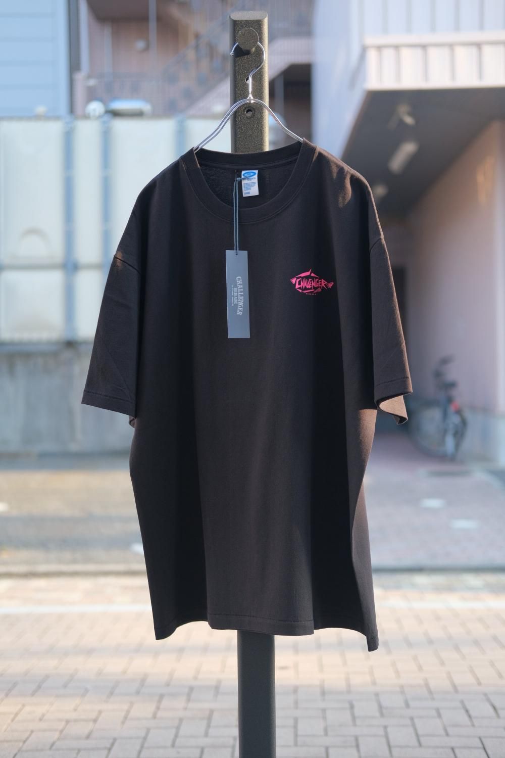 【新品未使用】XLサイズ レインコード ネオン管デザインTシャツ LayLax デザイナーズTシャツ 「ネオンサイン」design by 電子