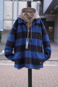 <img class='new_mark_img1' src='https://img.shop-pro.jp/img/new/icons2.gif' style='border:none;display:inline;margin:0px;padding:0px;width:auto;' />[10/25ȯ]CHALLENGER 󥸥㡼 LINING ZIP UP SHIRT Хåեå饤˥󥰥ĥ֥륾 CLG-SH 025-009 2025AW/ 2Ÿ