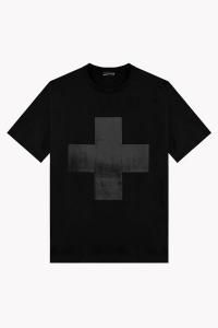 <img class='new_mark_img1' src='https://img.shop-pro.jp/img/new/icons2.gif' style='border:none;display:inline;margin:0px;padding:0px;width:auto;' />LAD MUSICIAN åɥߥ塼 CROSS BIG T-SHIRT ӥåT 2225-806 2025AW BLACK