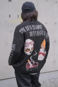 <img class='new_mark_img1' src='https://img.shop-pro.jp/img/new/icons2.gif' style='border:none;display:inline;margin:0px;padding:0px;width:auto;' />【ラスト1点】glamb グラム Lighter Cardigan ライターカーディガン GB0325/KNT02 2025AW BLACK