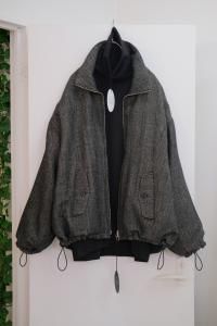 <img class='new_mark_img1' src='https://img.shop-pro.jp/img/new/icons2.gif' style='border:none;display:inline;margin:0px;padding:0px;width:auto;' />VOAAOV  WOOL LINEN HERRINGBONE BLOUSON ͥإܡ֥륾 VOBZ-O112 2025AW/ 2Ÿ