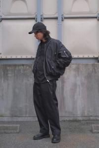 <img class='new_mark_img1' src='https://img.shop-pro.jp/img/new/icons2.gif' style='border:none;display:inline;margin:0px;padding:0px;width:auto;' />WIZZARD  SWICHING BOMBER JACKET MA-1 å󥰥ܥС㥱å W25AW-BL020 2025AW/ BLACK