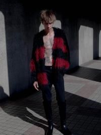 <img class='new_mark_img1' src='https://img.shop-pro.jp/img/new/icons2.gif' style='border:none;display:inline;margin:0px;padding:0px;width:auto;' />LAD MUSICIAN åɥߥ塼 LOOP YARN SHAGGY KNIT CARDIGAN 㥮˥åȥǥ 2225-025 2025AW/ 2Ÿ