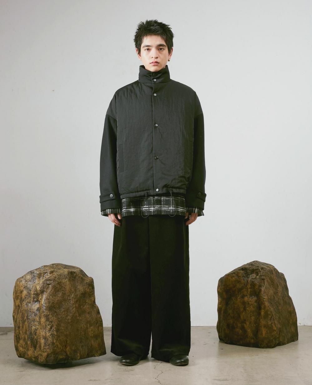 p*y様 Dulcamara (ドゥルカマラ) ヴィンテージ　パデッドBigコー Dulcamara ドゥルカマラ ヴィンテージNYパデッド切替JK(ブルゾン