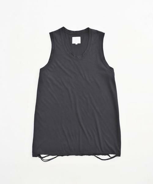 VICTIM / DAMAGE TANK TOP＜ダメージタンクトップ＞ # ブラック - 群馬