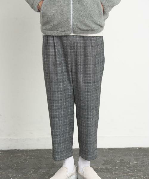 2015AW 先行予約】 VICTIM / CHECK ANKLE EASY PANTS＜チェック