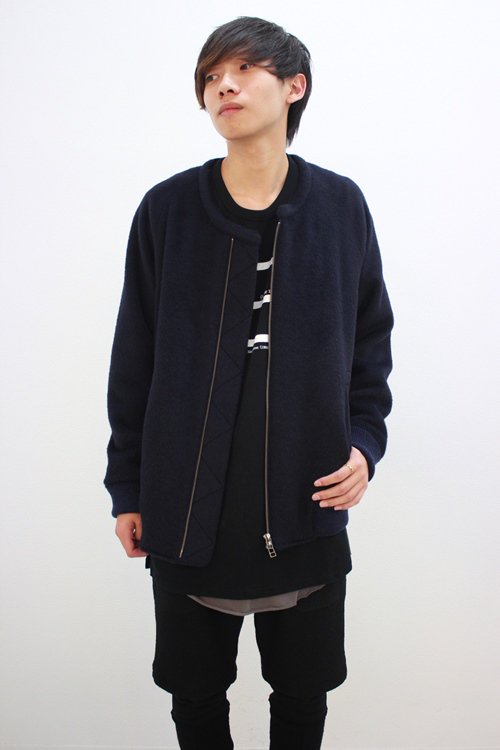 TROVE / POROMIES BLOUSON＜ドルマンウールブルゾン＞ # ネイビー